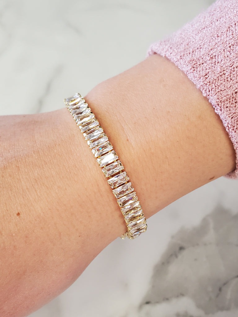 Lacey Tennis Bracelet - Gold