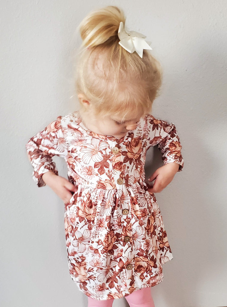 Blake Floral Dress with Pockets -KIDS