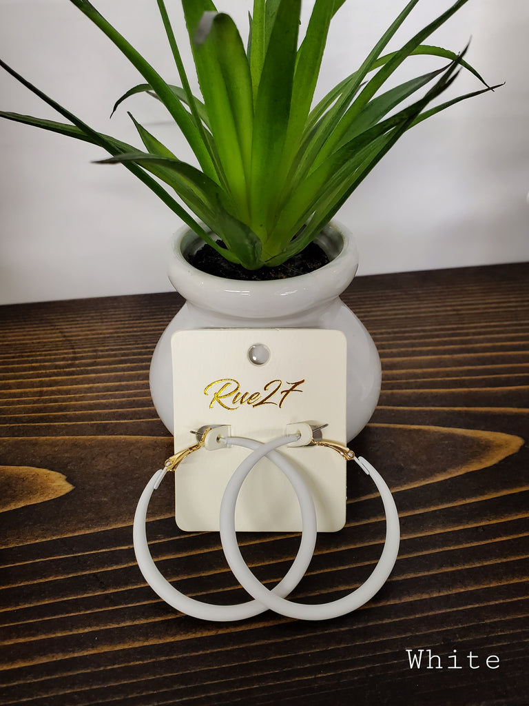 Addison Matte Hoops