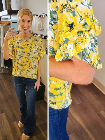 Ayla Scalloped Striped Tank - Red/Pink