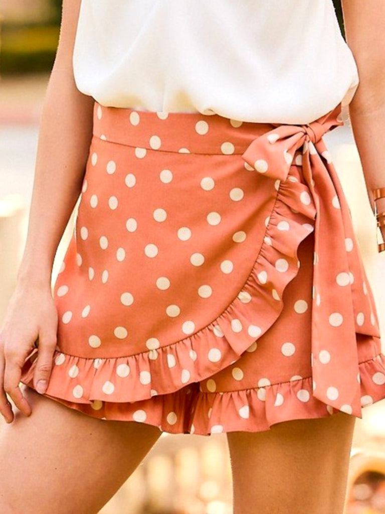 India Polk-a-dot Skort
