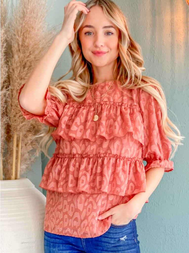 Kim Tiered Ruffle Top