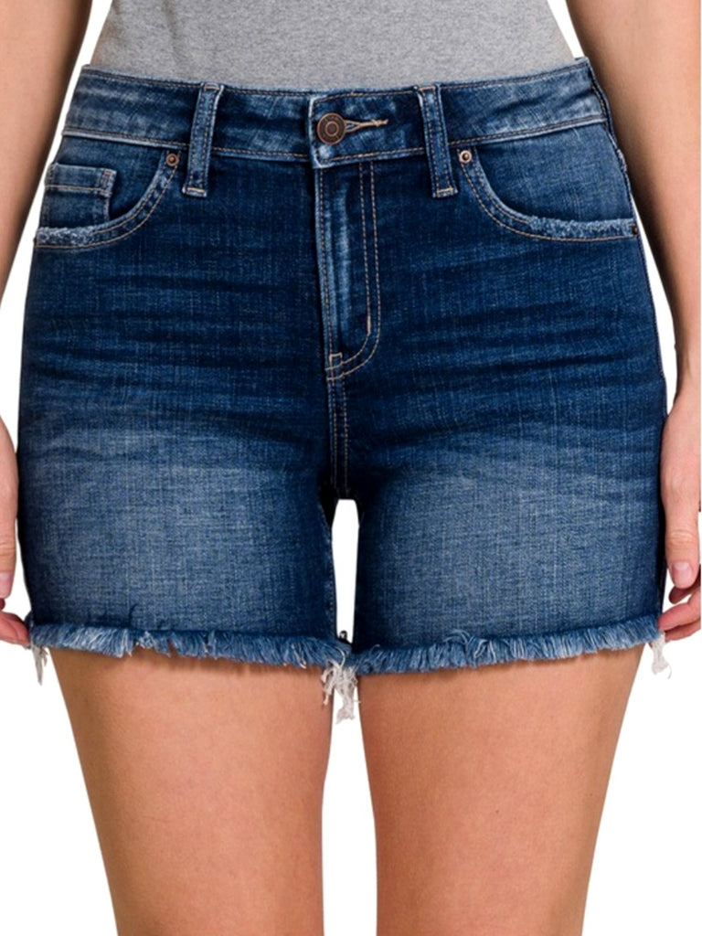Corbyn Mid Rise Frayed Edge Shorts
