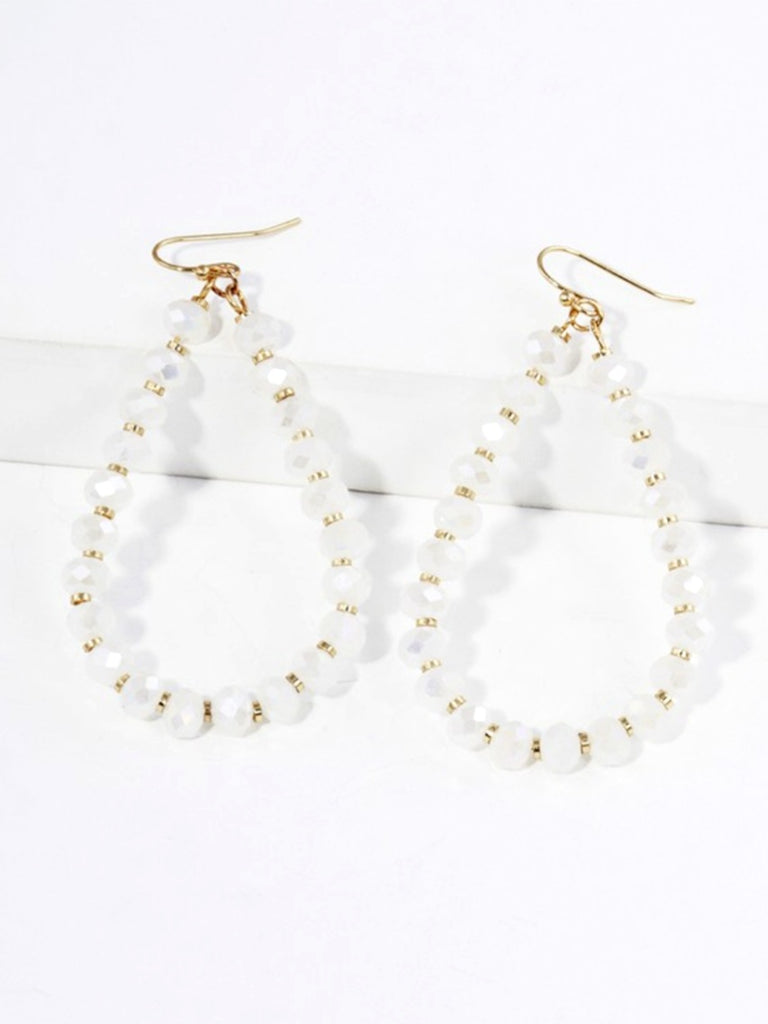 Beaded Teardrop Earrings - Multi