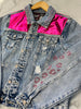 Reba Pink Rhinestone Denim Jacket