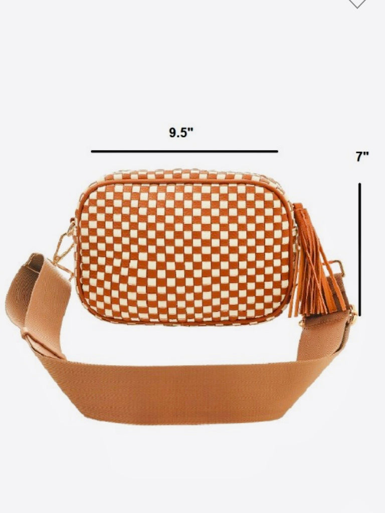 Courtney Woven Cross-Body Purse
