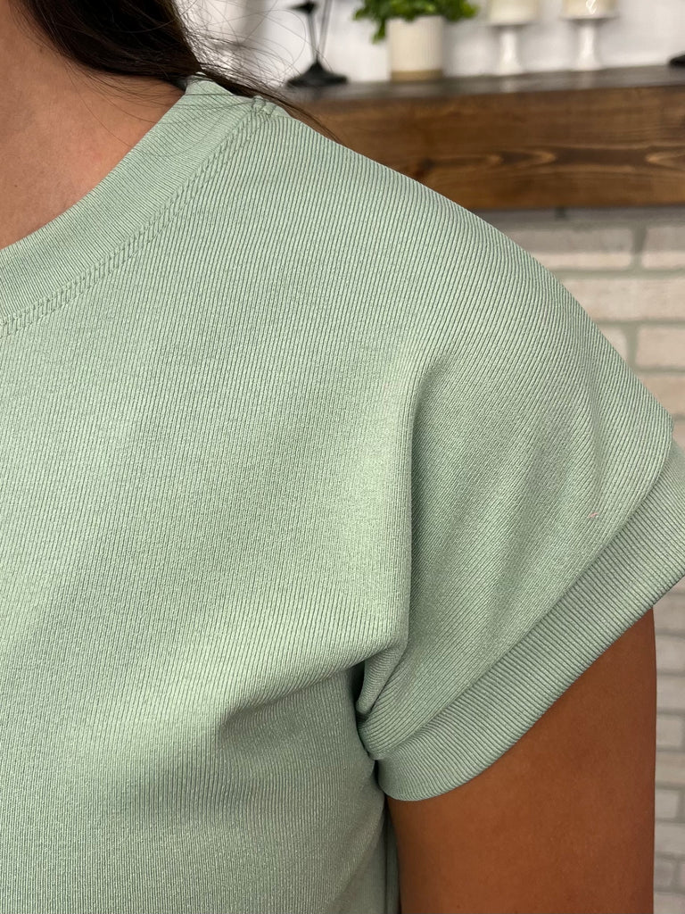 Kelsey Perfect Tee - Sage