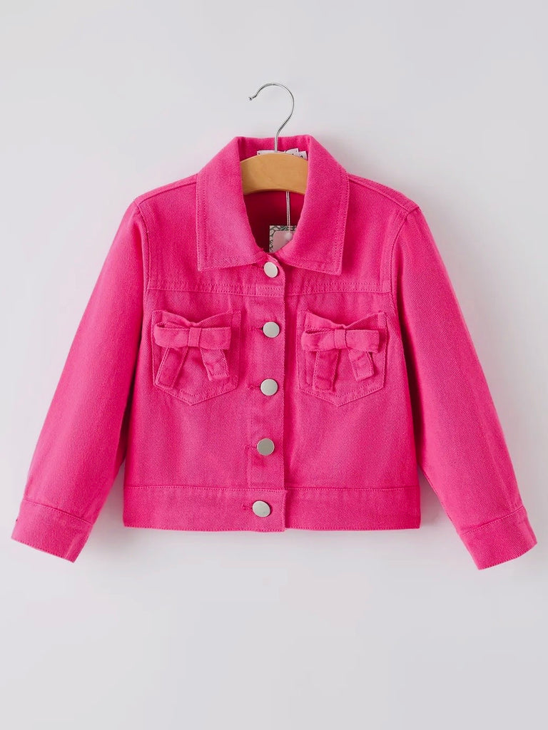 Sandi Hot Pink Denim Jacket - KIDS
