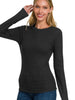 Sadie Ribbed Long Sleeve - Black