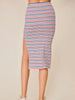 Dani Striped Skirt Red White Blue