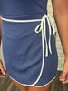 Evie Wrap Dress with Shorts - Navy Heather