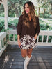 Rori Cowhide Print Skort