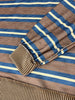 Joey Mock Striped Shirt - Brown / Blue