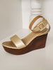 Kaycee Metallic Champagne Platform Sandals