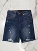 Peggy High Waisted Distressed Bermuda Shorts