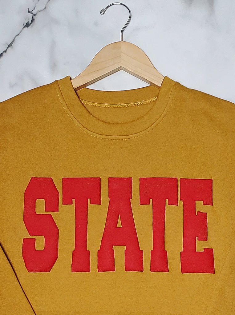 IOWA STATE Puff Gold Sweatshirt