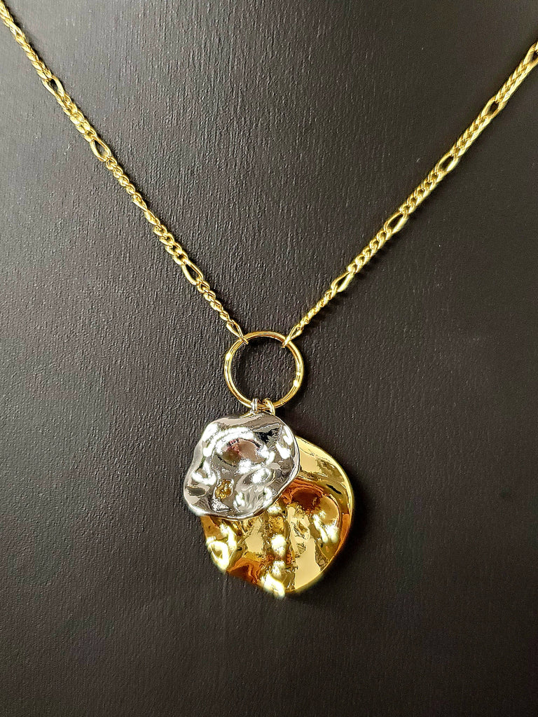 Carrie Mixed Metal Pendant Necklace
