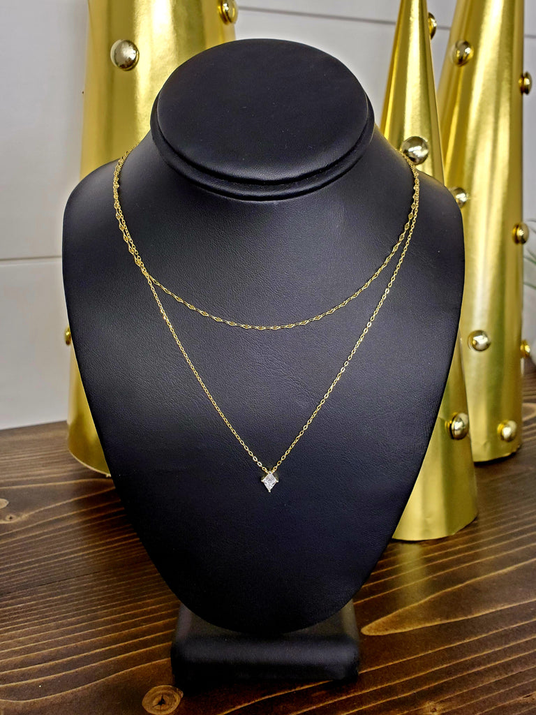Julie Double Strand Necklace - Gold