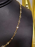 Jessie Stone Linked Necklace - Gold