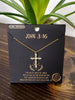 John 3:16 Cross Necklace - Gold