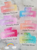 Ombre Rainbow Claw Clips