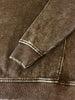 Riley Ribbed Accent Pullover - Mocha