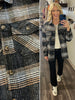 Marissa Plaid Shacket - Black/Cream