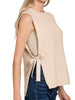 Lauren Side-Tied Sweater Vest - Latte