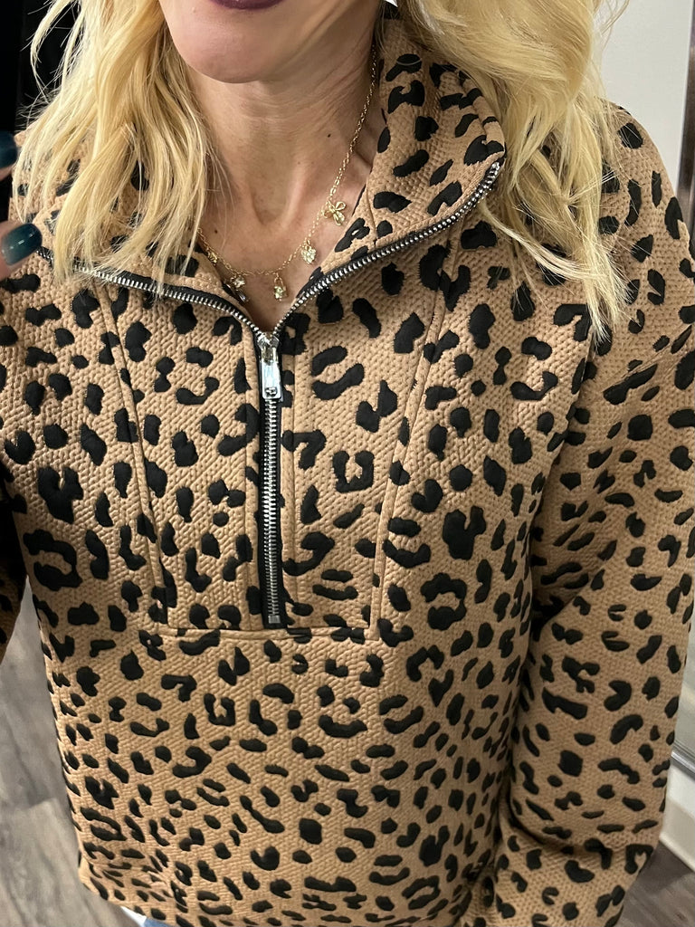 Mitzi Leopard 1/4 Zip
