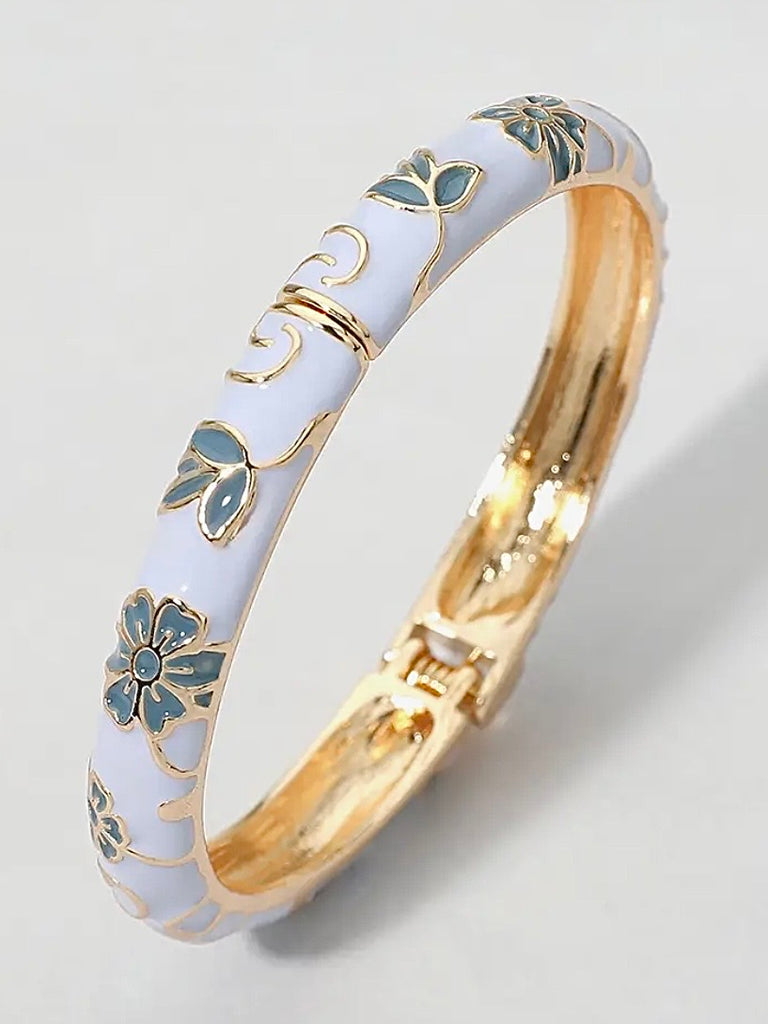 Floral Hinge Bracelets - Multi