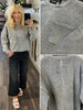 Shiloh Ribbed Long Sleeve - Charcoal