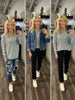 Ellie Rounded Knit Sweater - Gray