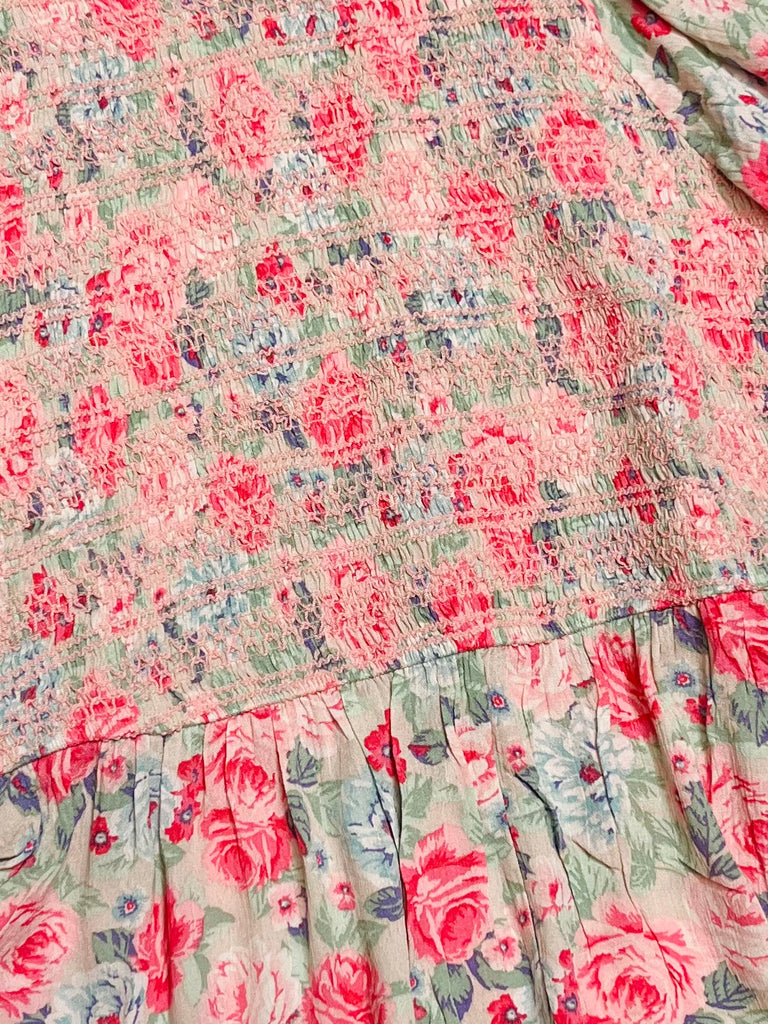 Claire Floral Peplum Blouse