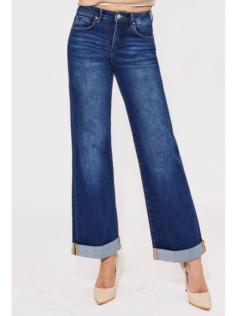 Tristan High-Rise Wide-Leg Denim