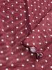 Sheila Long Sleeve Mesh Polka Dot - Maroon/White