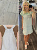 Chloe Denim Dress Striped Light Wash