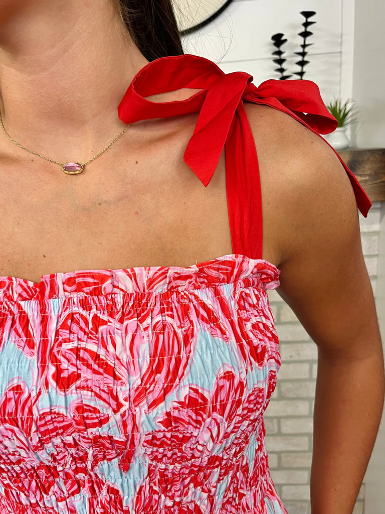 Charlotte Pink Floral Dress