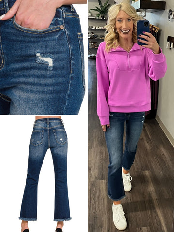Chloe Mid-Rise Ankle Crop Denim