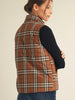 Makayla Plaid Vest
