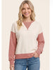 Hanna Contrast Long Sleeve - Rust