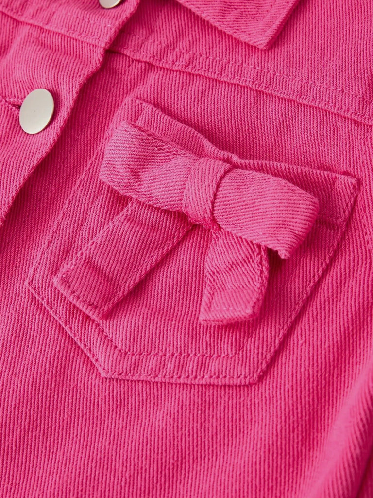 Sandi Hot Pink Denim Jacket - KIDS