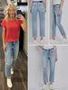 Katy High-Rise Straight Denim