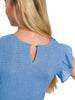 Brielle Smocked Midi Dress - Cornflower Blue