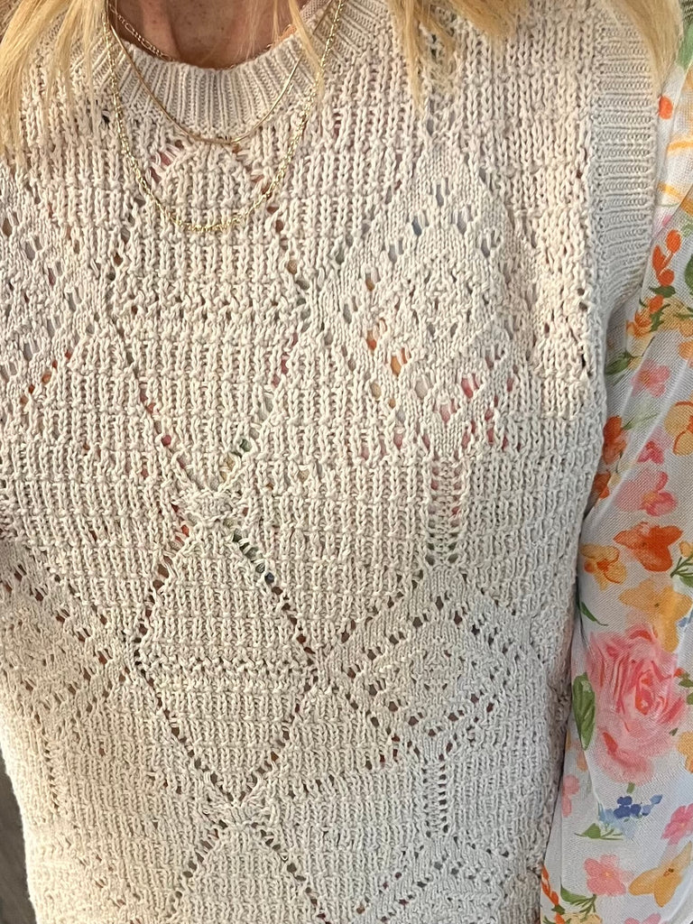 Laurie Sweater Tank - Oatmeal