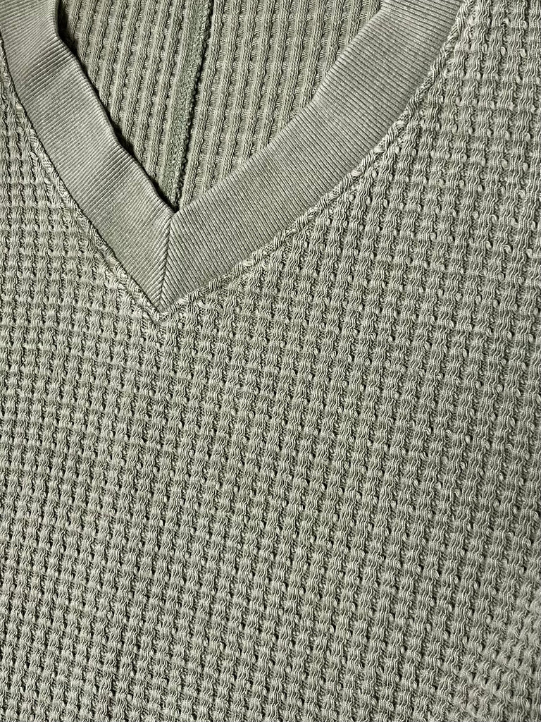 Regan Sage Knit V-Neck