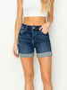 Tasha High-Rise Denim Shorts - PLUS