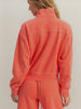 Keri So-Soft 1/4 Zip Sweatshirt - Coral