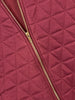 Suri Quilted Vest - Maroon