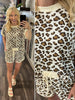 LeeAnn Cheetah Print T-Shirt And Shorts set