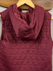 Suri Quilted Vest - Maroon